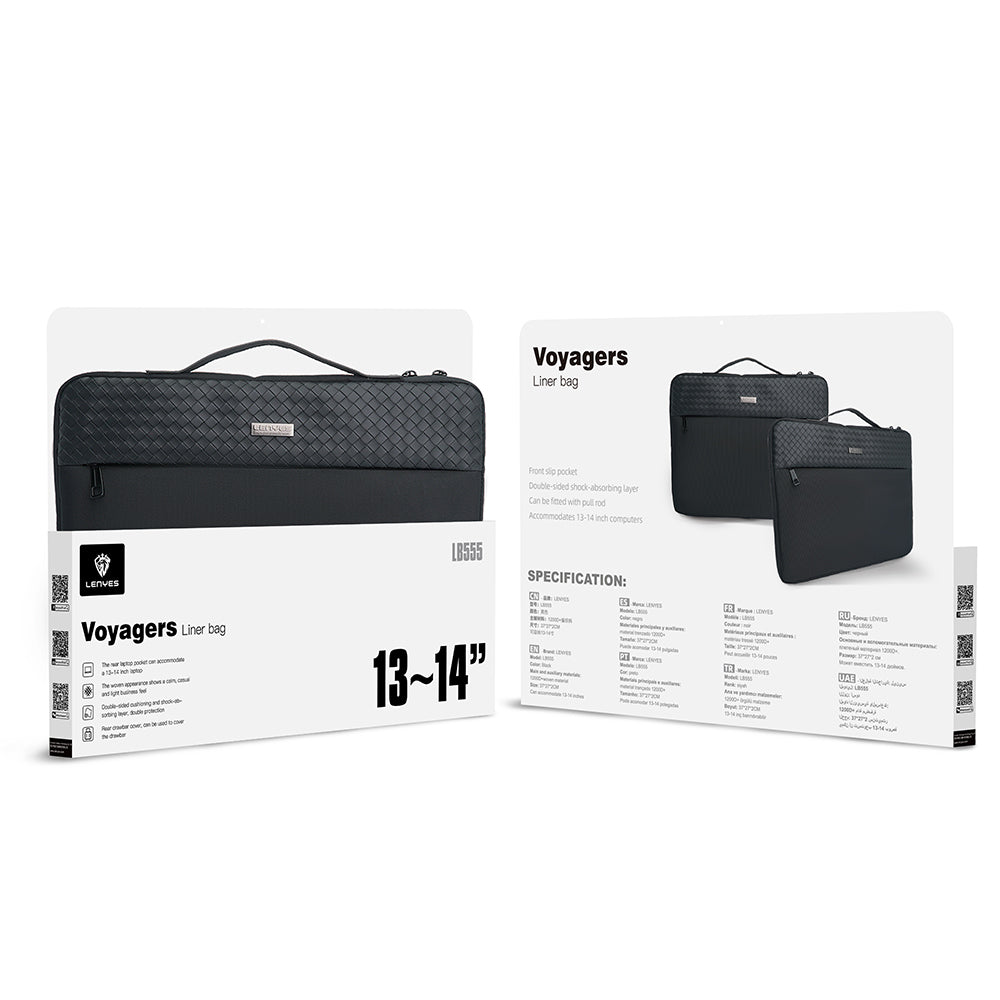 Lenyes LB555 Voyagers Serisi 1200D Su Geçirmez 13-14 inç Laptop Çantası Lenyes LB555 Voyagers Serisi 1200D Su Geçirmez 13-14 inç Laptop Çantası